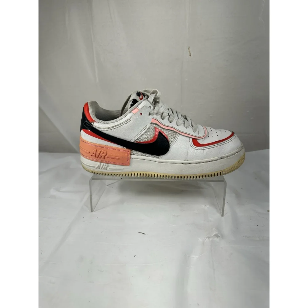 Nike Air Force 1 Shadow Women's 7 White/Multi-Color Pink Blue Shoes DH1965-100